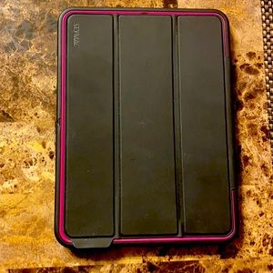 iPad mini case pink and black
